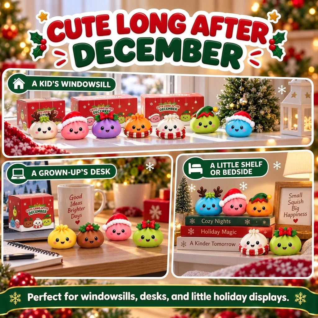 Squishy dumpling advent calendar for kids, a Christmas countdown gift