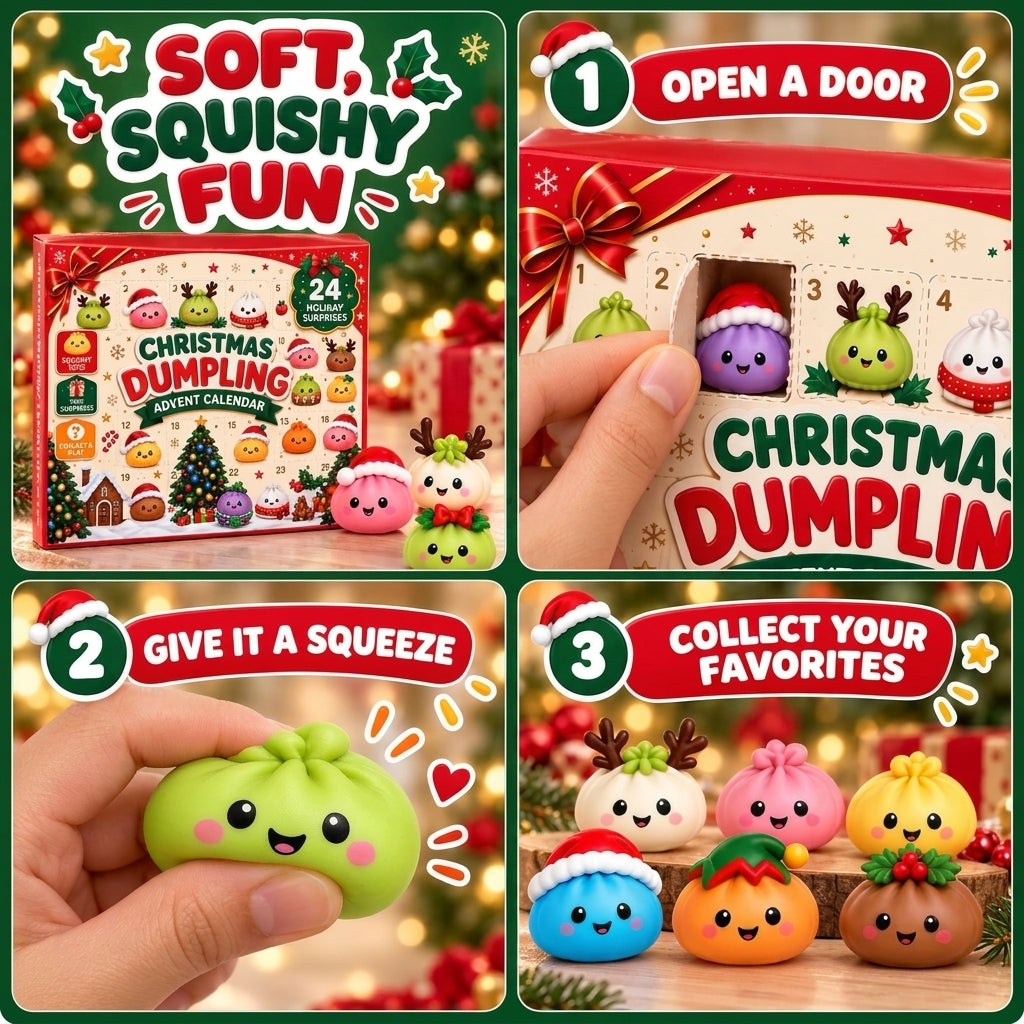 Close-up of a soft squishy dumpling toy